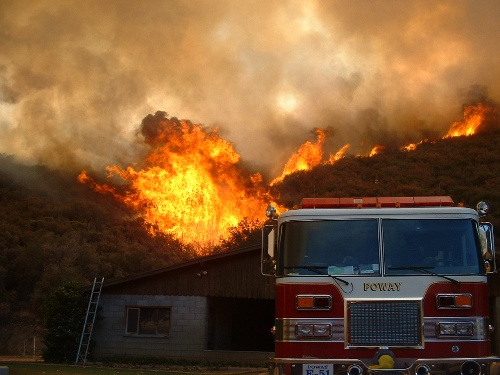 Pines Fire off of the S2